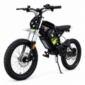 EX1 48V electric dirt bike in black front view