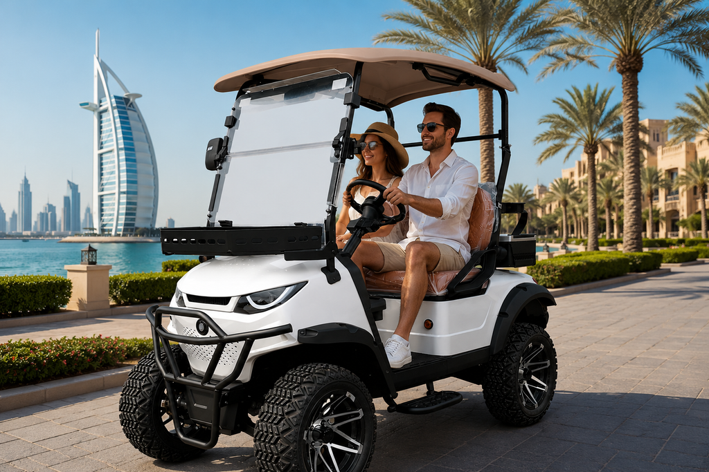 MXV Breeze 2 Trail 2-seater lifted electric golf cart UAE – view 2