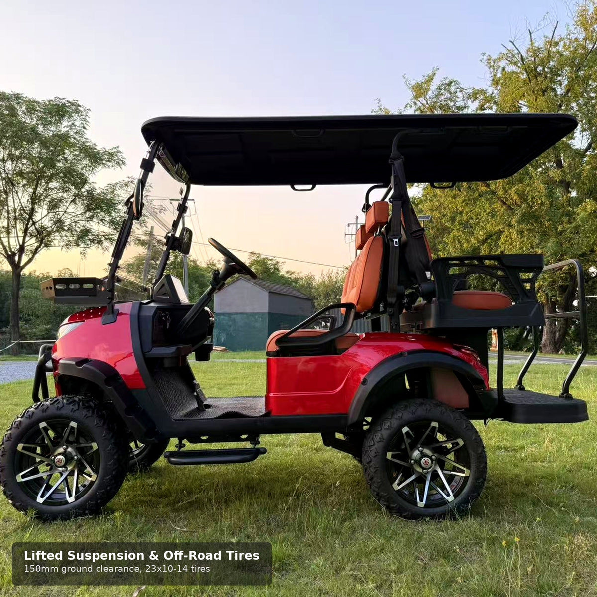 MXV CRUISER 4 Trail – 4-Seater Lifted Electric Golf Cart UAE – view 8