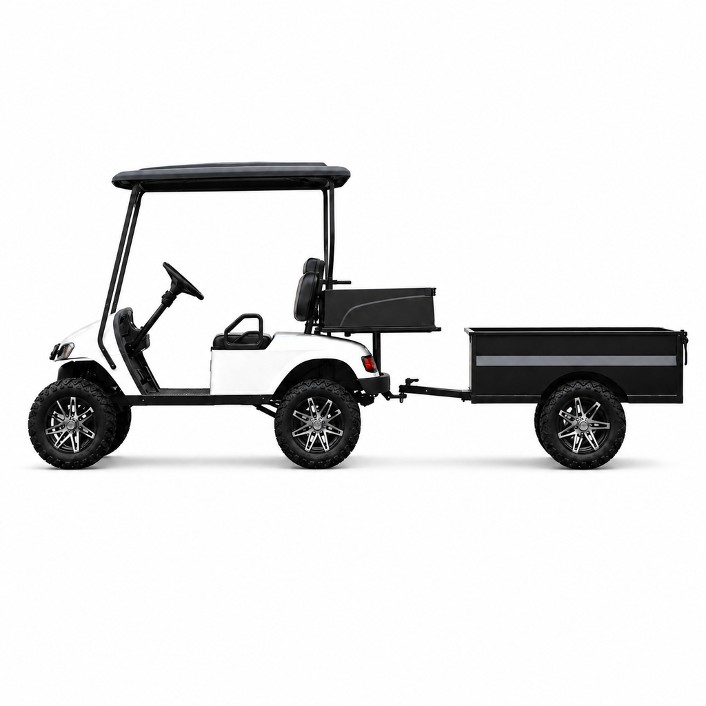 MXV HAULER 2 DUO – 2-Seater Electric Utility Cart with Dual Truck Bed & Trailer UAE – view 1