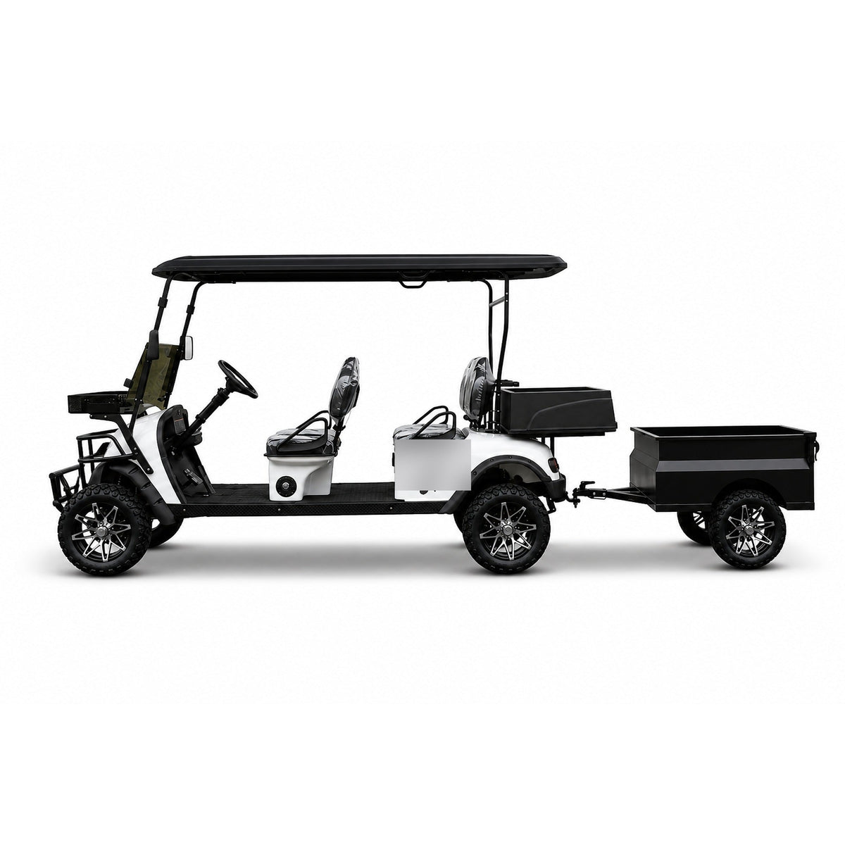 MXV HAULER 4 DUO – 4-Seater Electric Utility Cart with Dual Truck Bed & Trailer UAE – view 1