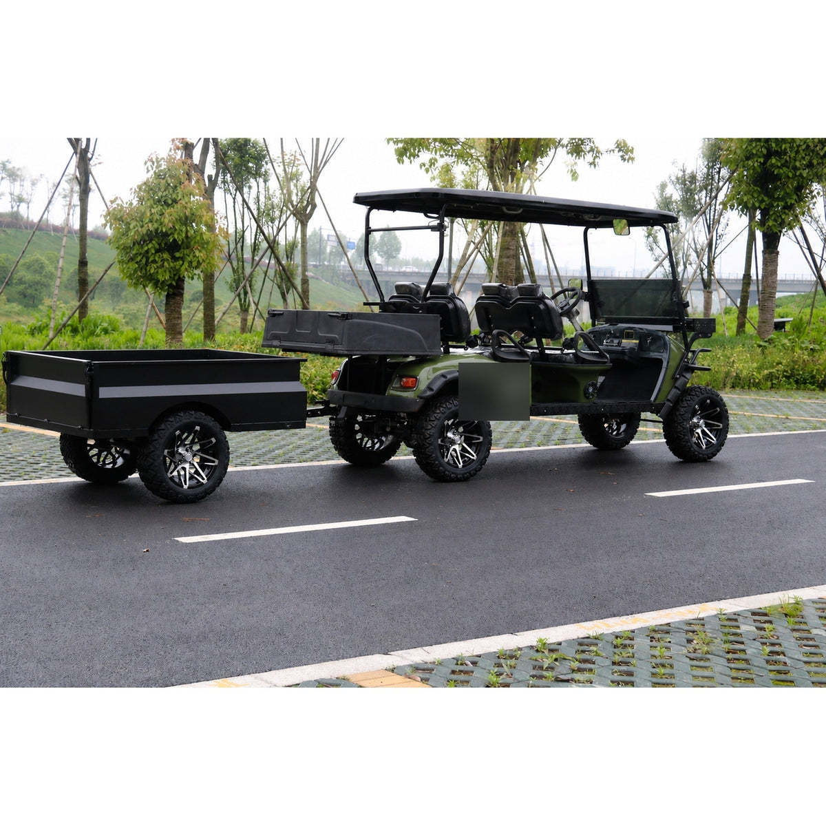 MXV HAULER 4 DUO – 4-Seater Electric Utility Cart with Dual Truck Bed & Trailer UAE – view 2