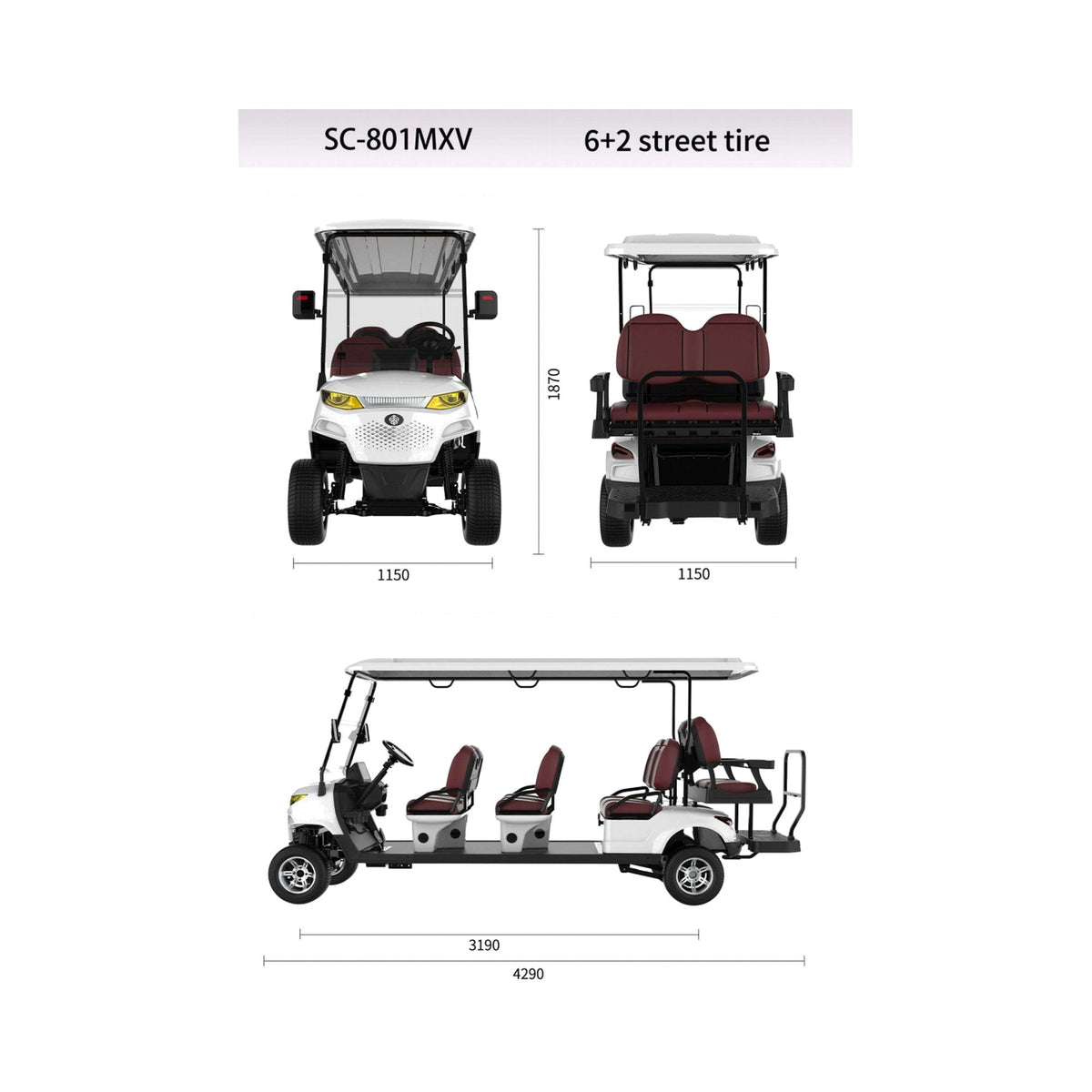 MXV Sovereign 8 vehicle dimensions