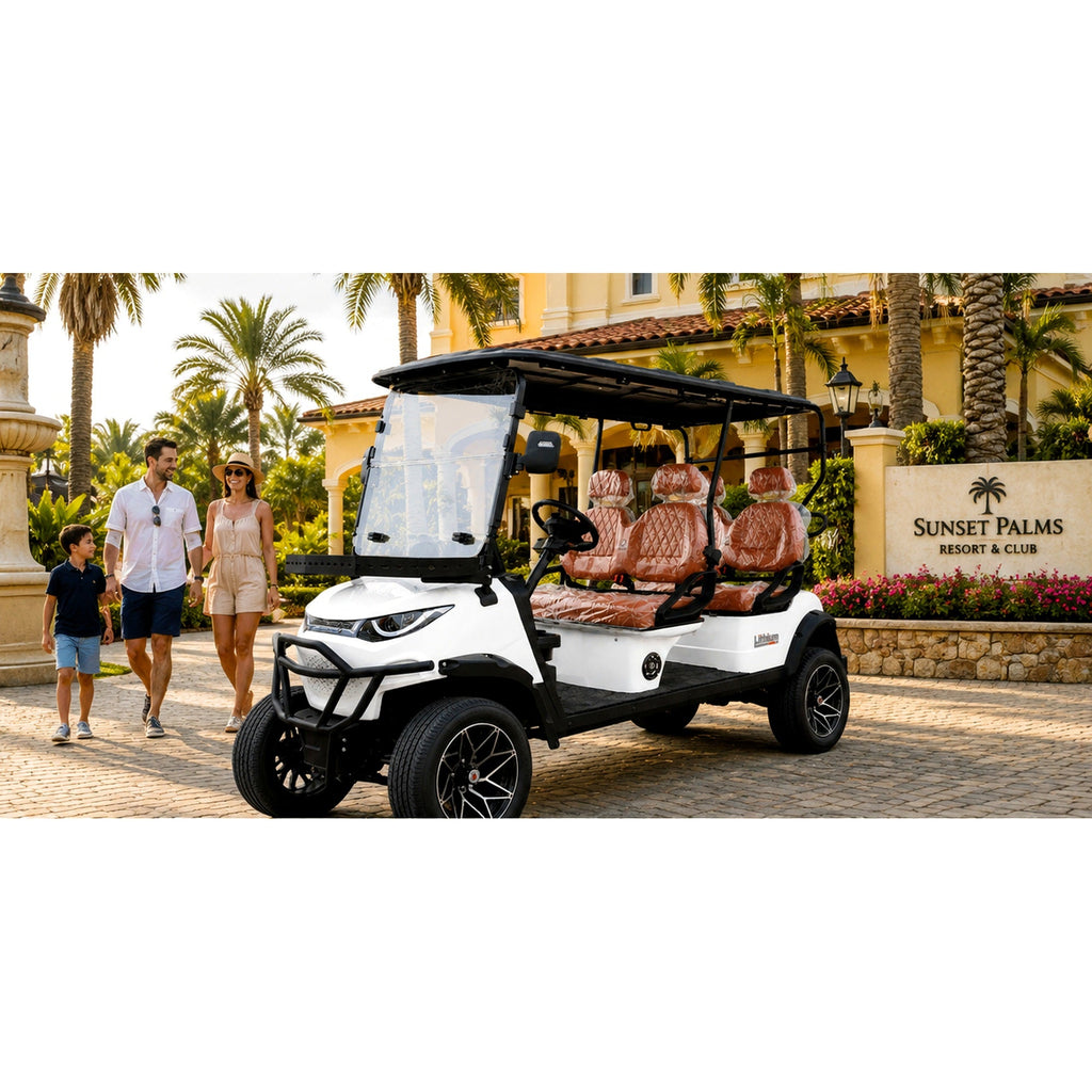 MXV Voyager 4 4-seater electric golf cart UAE – view 2
