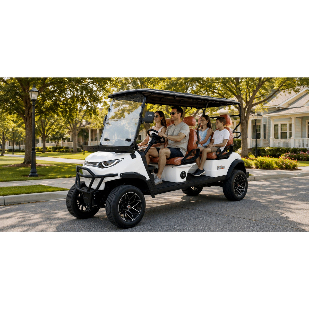 MXV Voyager 4 4-seater electric golf cart UAE – view 3